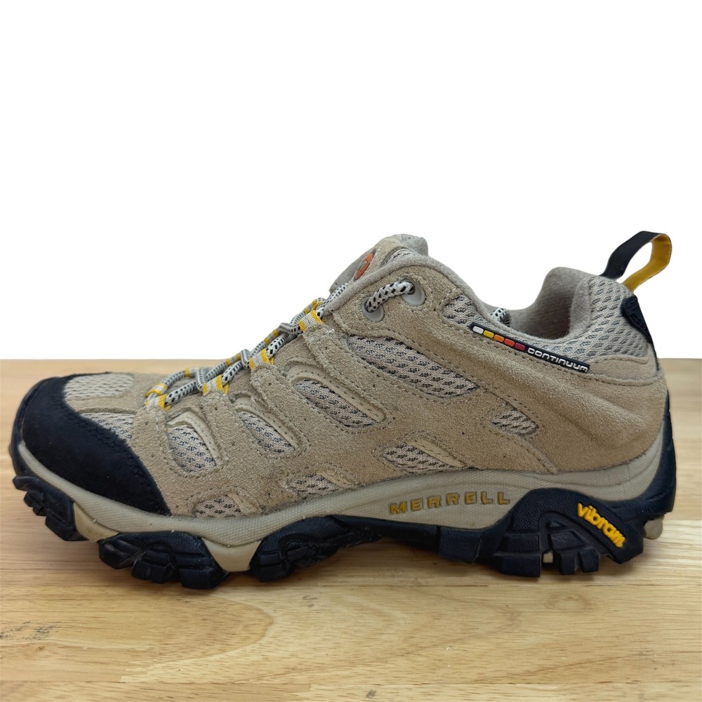 Merrell Moab Ventilator Hiking Shoes Women Size 8 Taupe Suede Mesh Vibram Trail